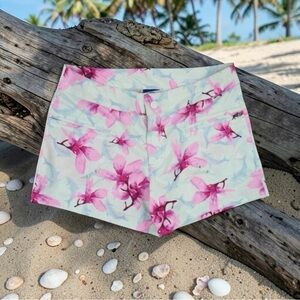 AFTCO Women's Floral Shorts - Pink and Blue